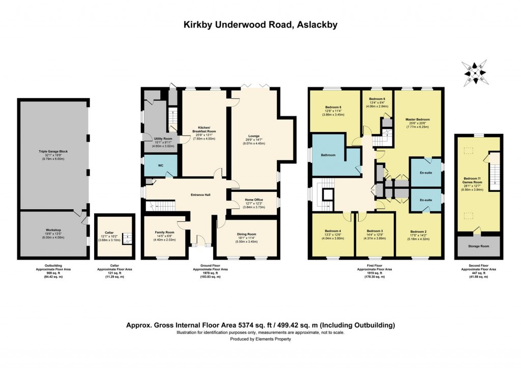 Floorplans For Kirkby Underwood Road, Aslackby