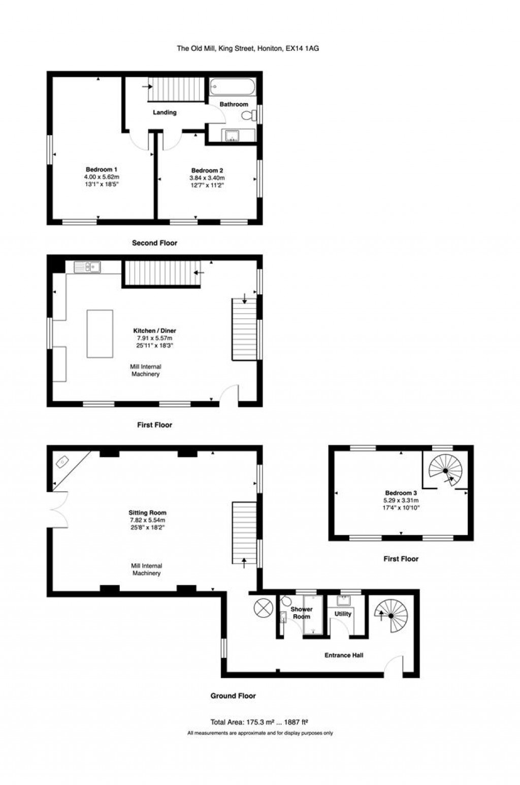Floorplans For King Street, Honiton