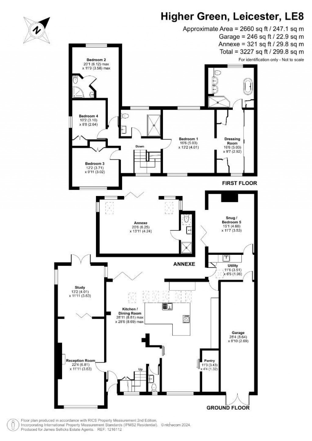 Floorplans For Higher Green, Great Glen, Leicestershire