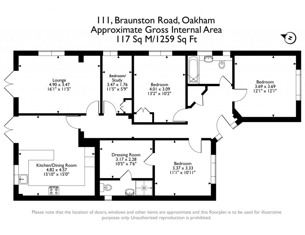 Floorplans For Braunston Road, Oakham, Rutland