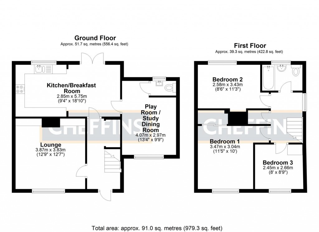 Floorplans For Cherry Orchard, Haddenham, Ely
