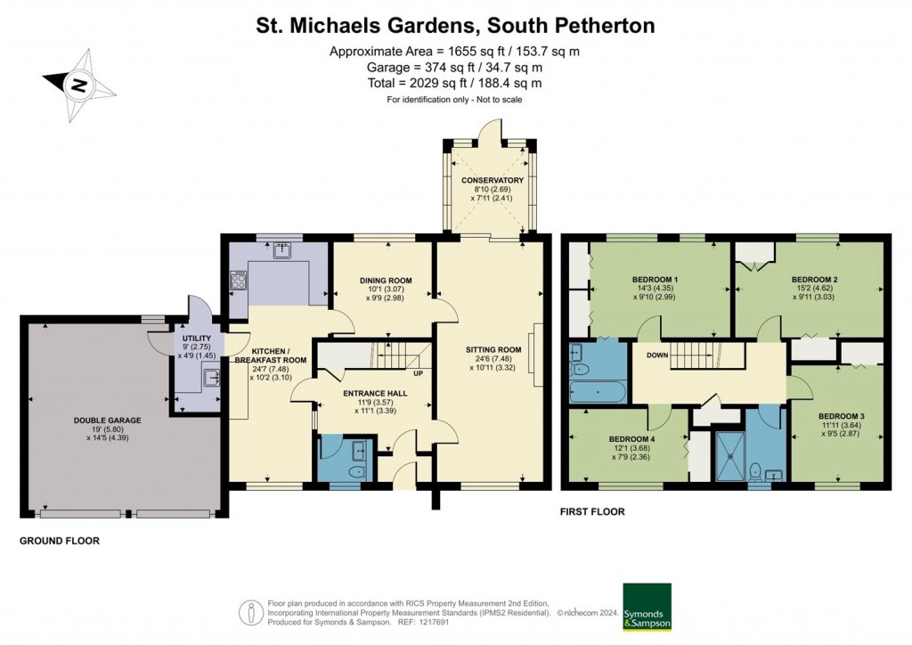 Floorplans For St Michaels Gardens, South Petherton, Somerset