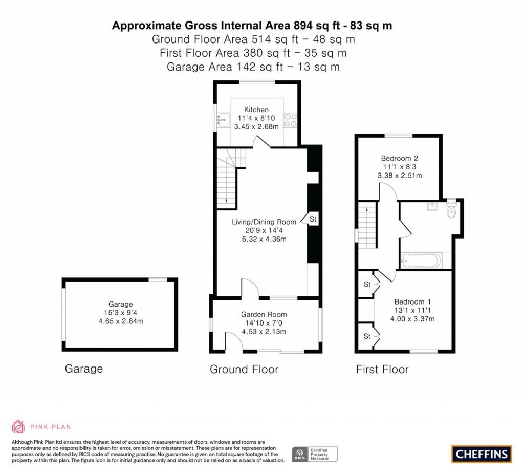 Floorplans For Dockings Lane, Isleham