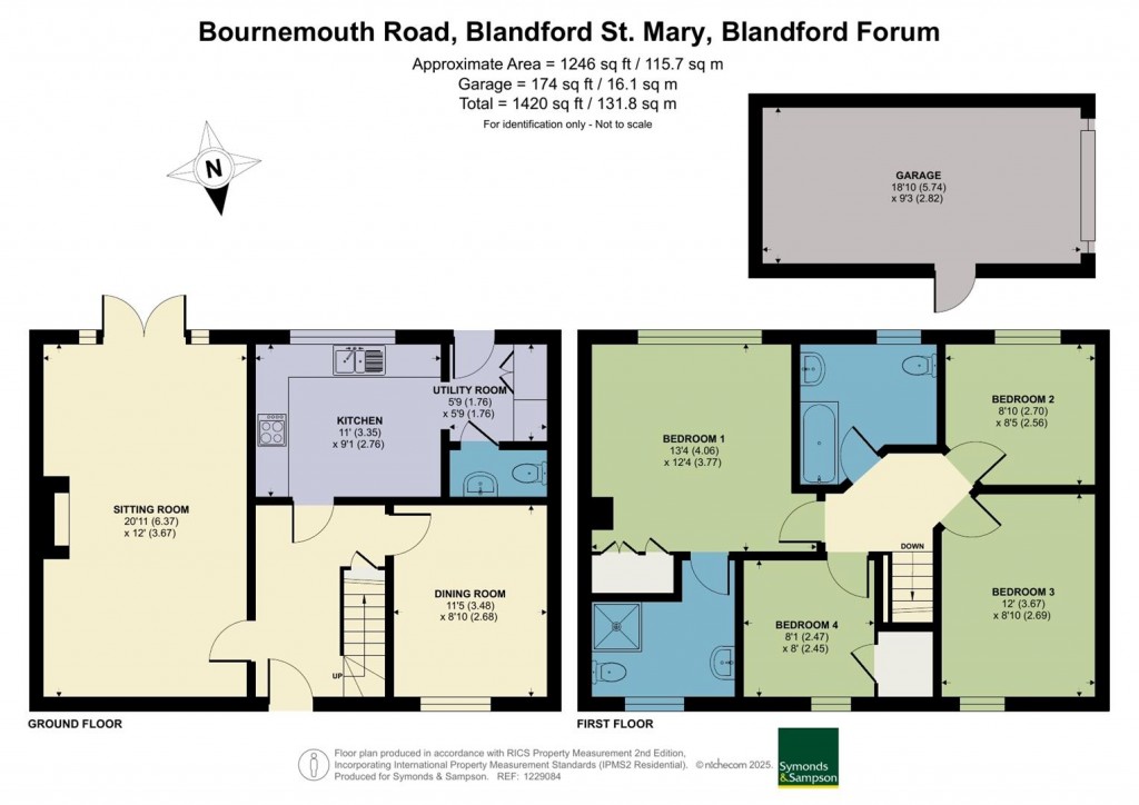 Floorplans For Bournemouth Road, Blandford St. Mary, Blandford Forum