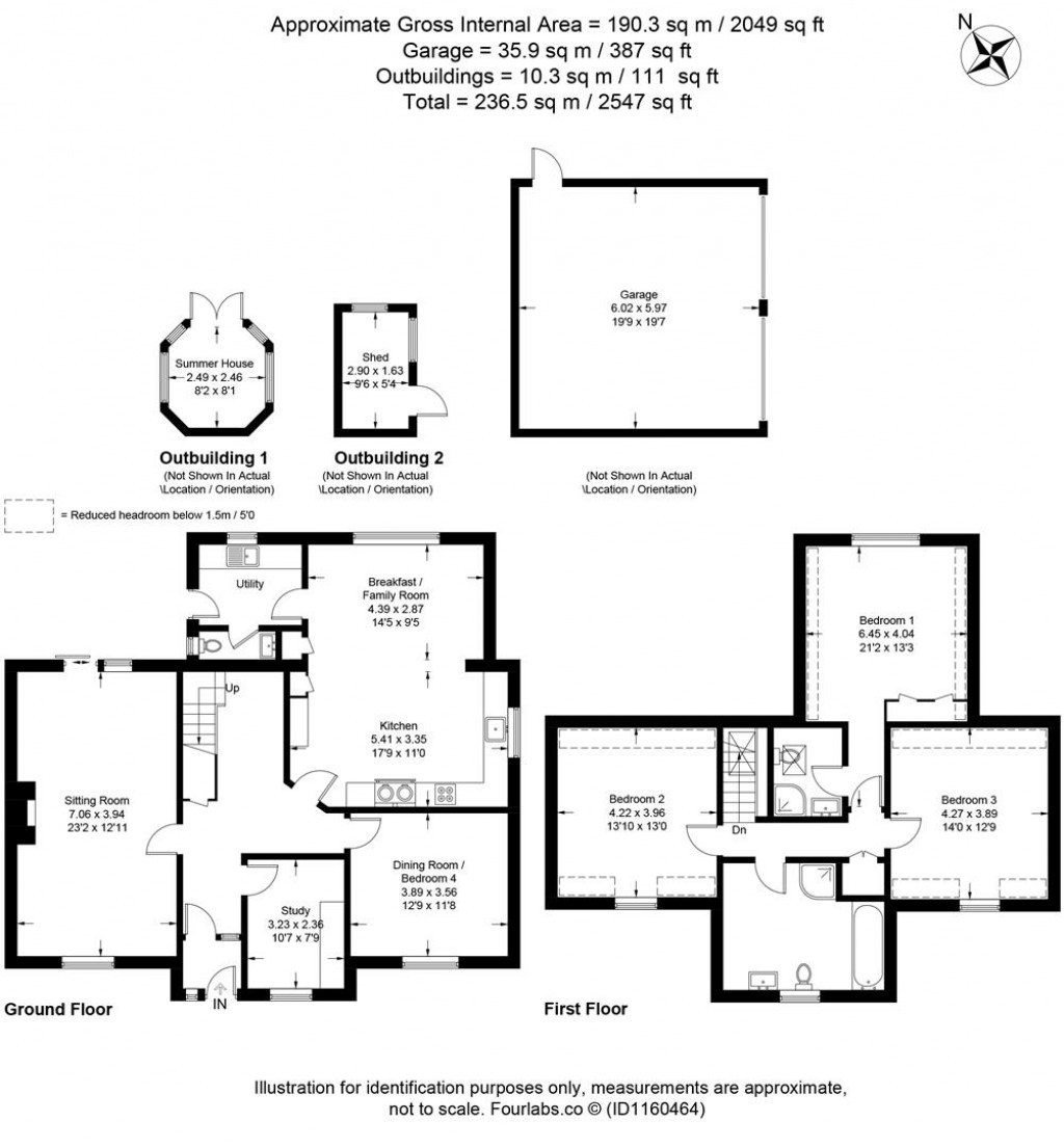 Floorplans For Pound Road, Horton, Ilminster