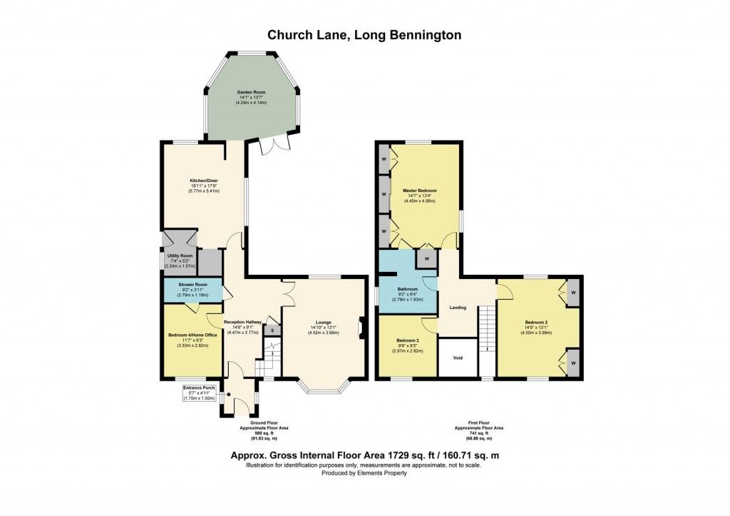 Floorplans For Church Street, Long Bennington
