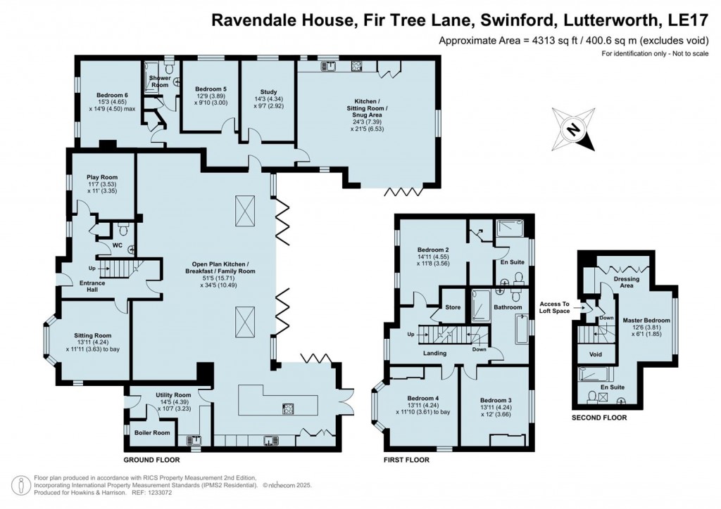 Floorplans For Fir Tree Lane, Swinford, Lutterworth, LE17