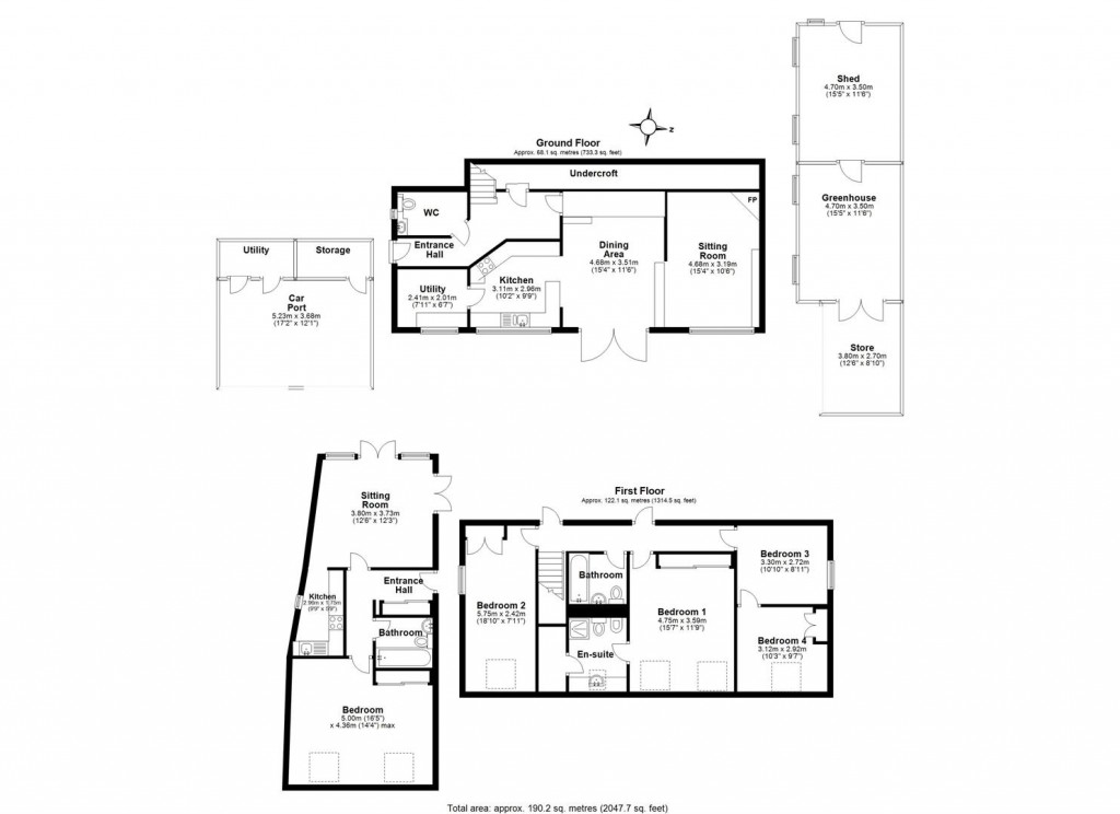 Floorplans For The Level, Dittisham