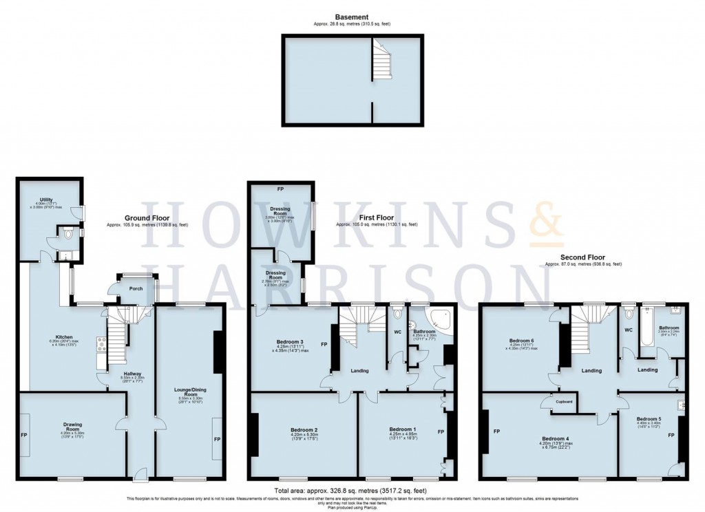 Floorplans For South Street, Ashby-De-La-Zouch, LE65