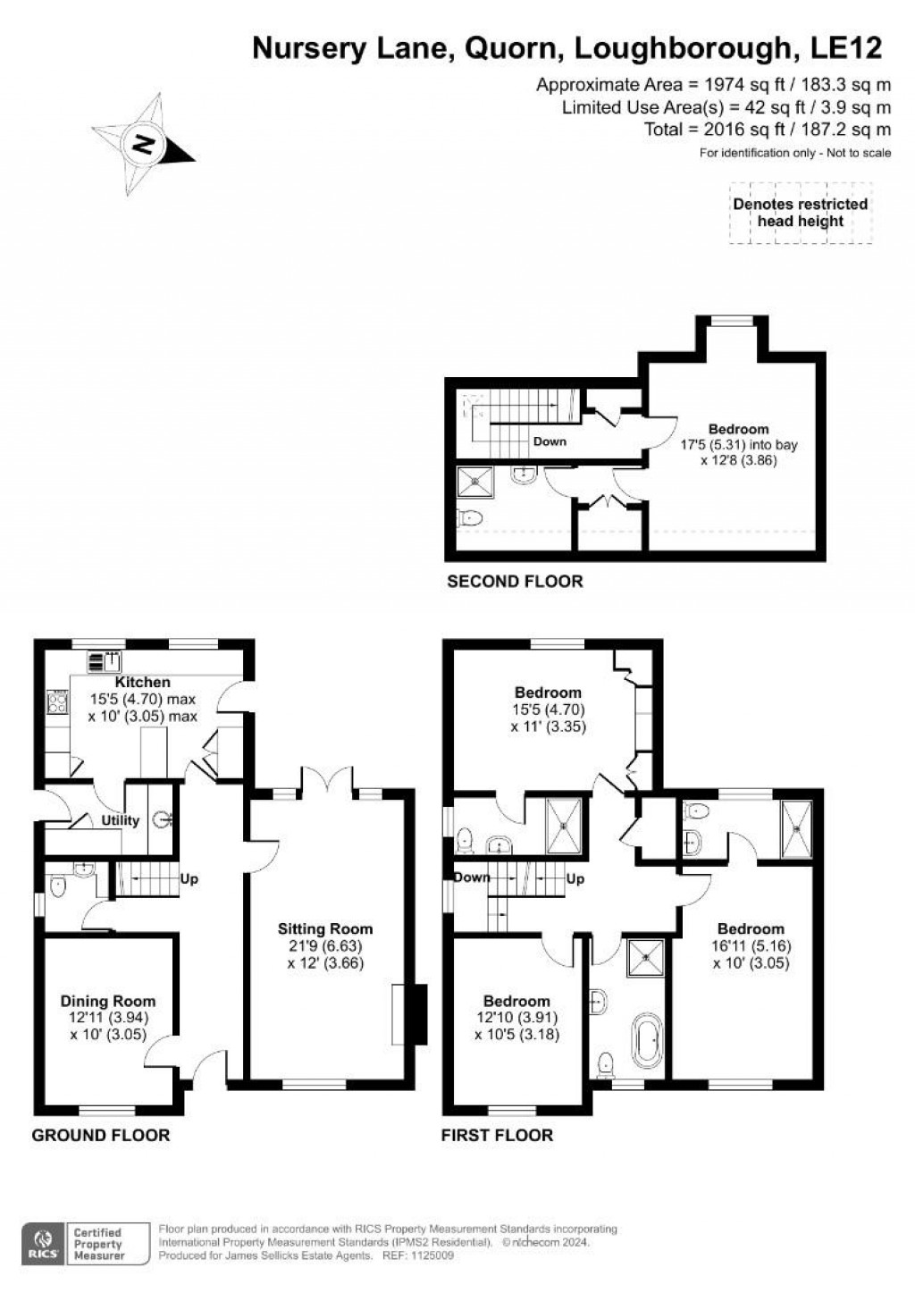 Floorplans For Nursery Lane, Quorn, Leicestershire