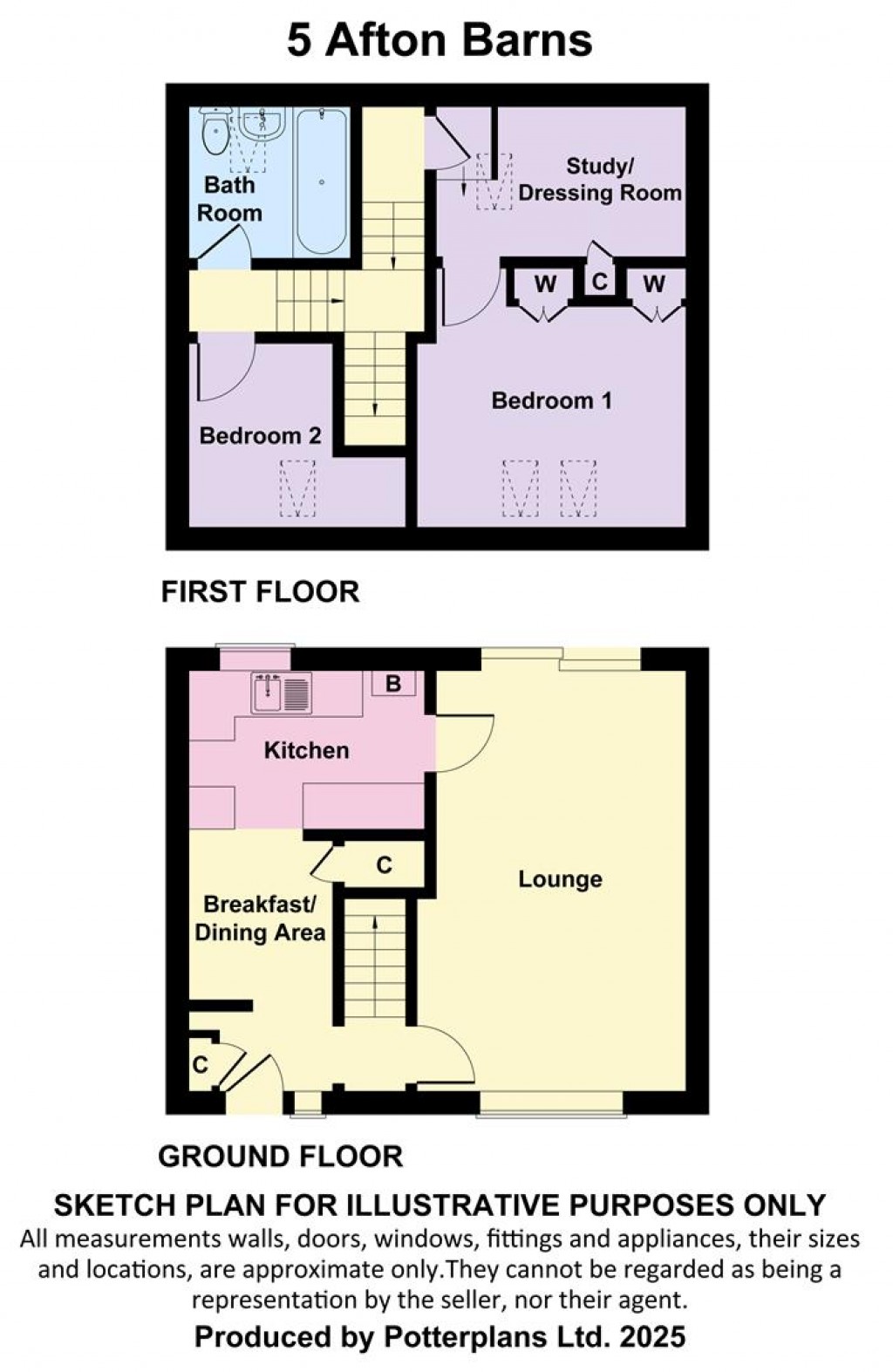 Floorplans For Freshwater, Isle of Wight