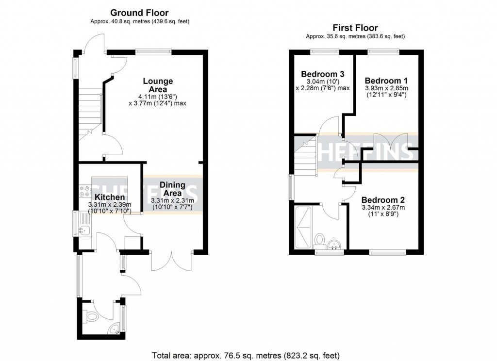 Floorplans For Forehill, Ely