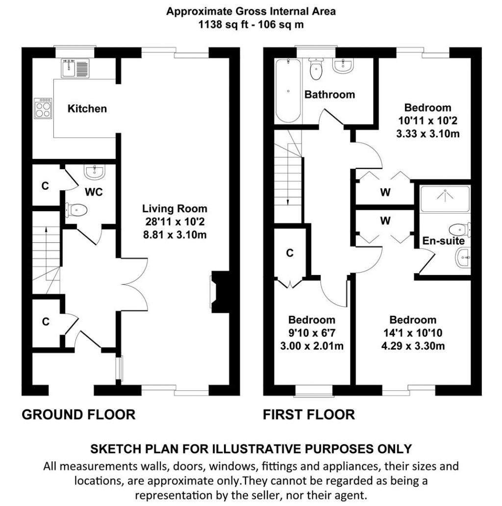 Floorplans For Yarmouth, Isle of Wight