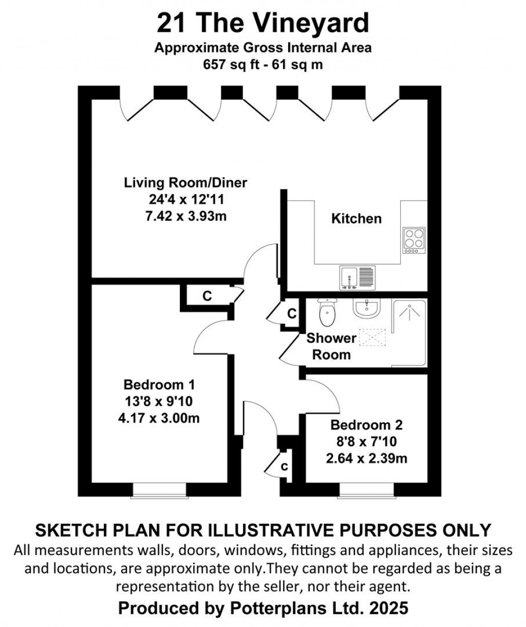 Floorplans For Yarmouth, Isle of Wight