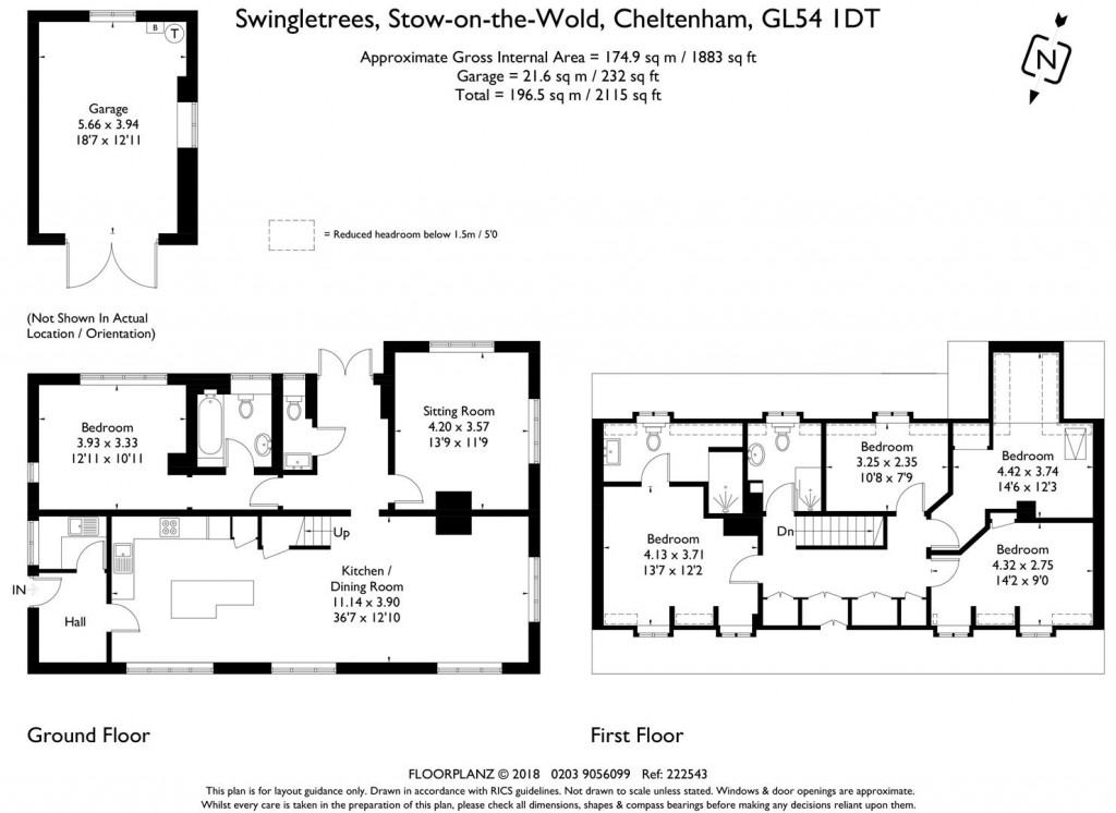 Floorplans For Stow on the Wold, Gloucestershire