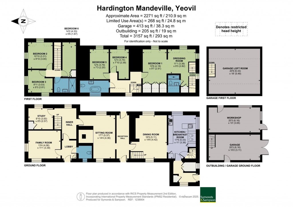 Floorplans For High Street, Hardington Mandeville, Yeovil