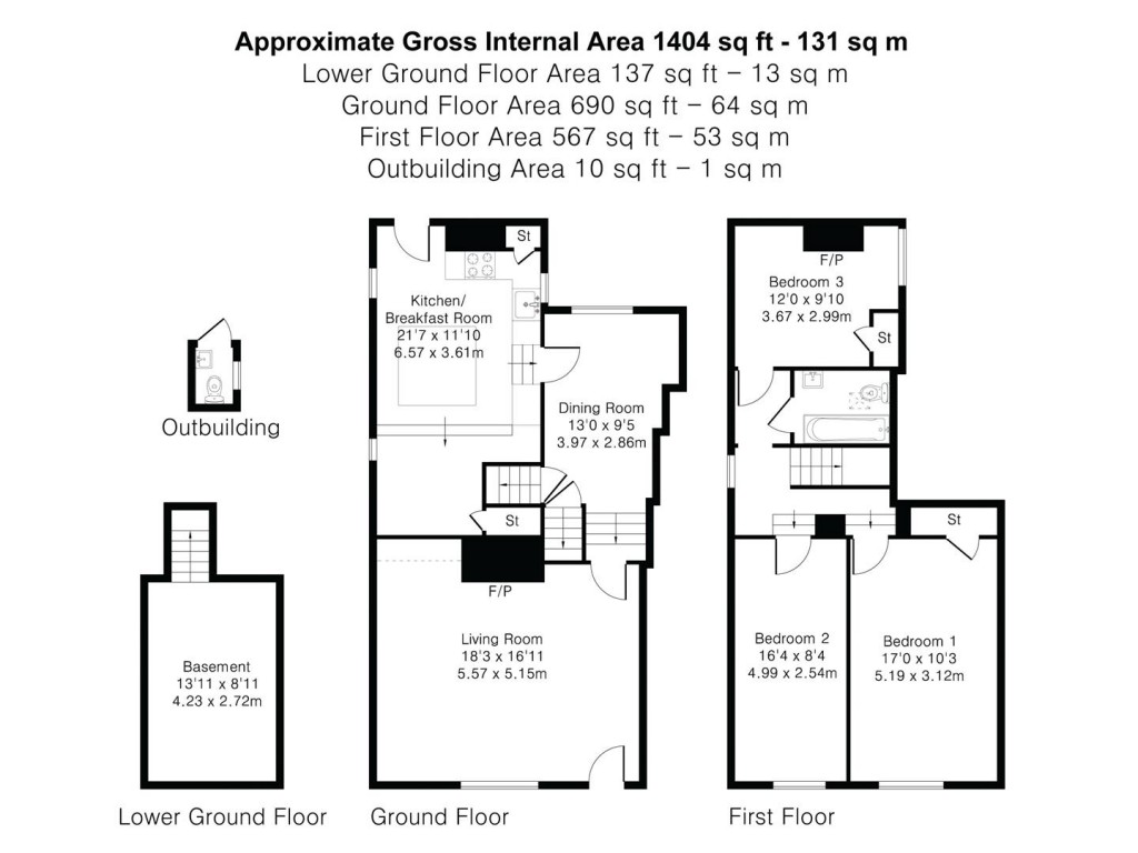 Floorplans For Castle Street, Saffron Walden