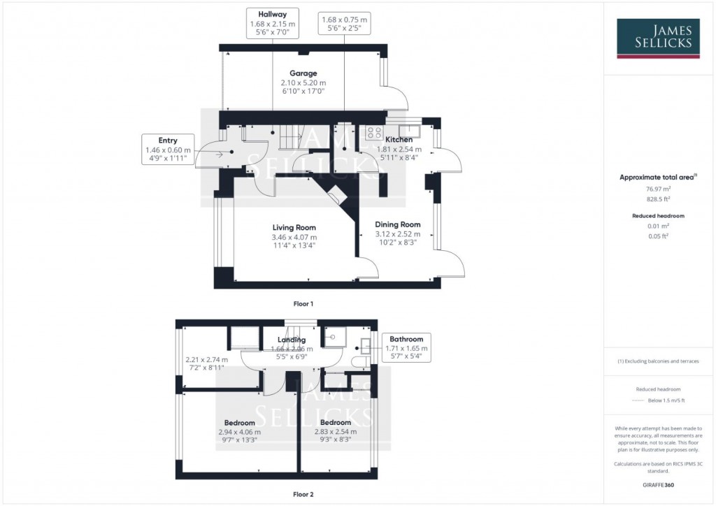 Floorplans For Linford Close, Wigston, Leicestershire