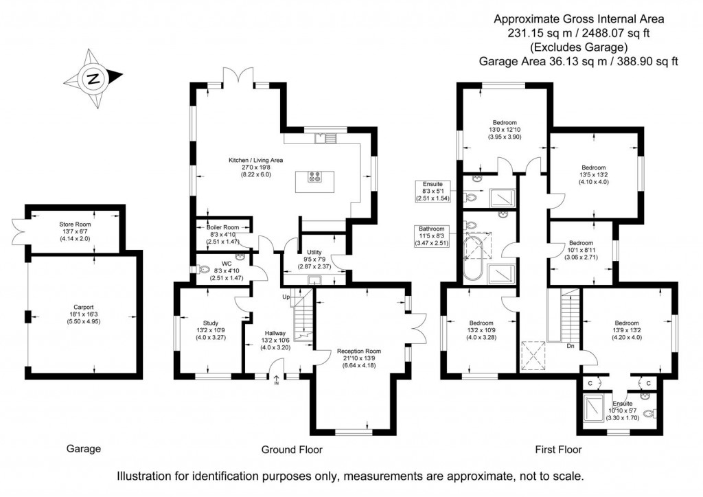Floorplans For Finchingfield Road, Little Sampford