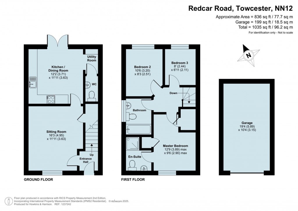 Floorplans For Redcar Road, Towcester, NN12