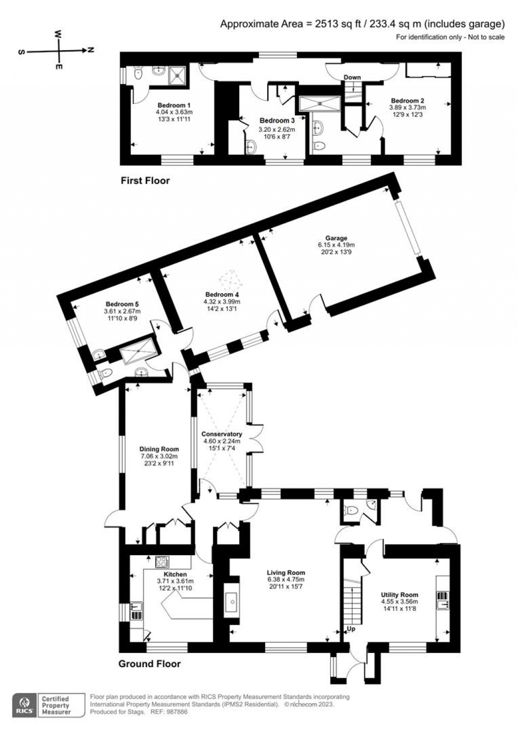 Floorplans For Lelant Downs, Hayle