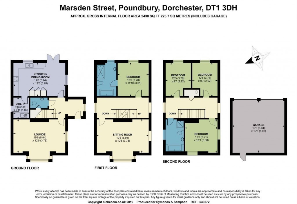 Floorplans For Marsden Street, Poundbury, Dorchester