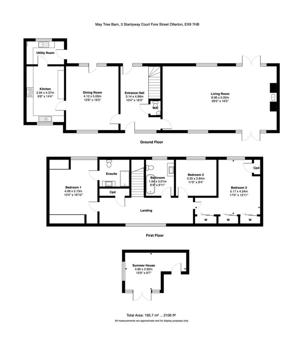 Floorplans For Fore Street, Otterton, Budleigh Salterton
