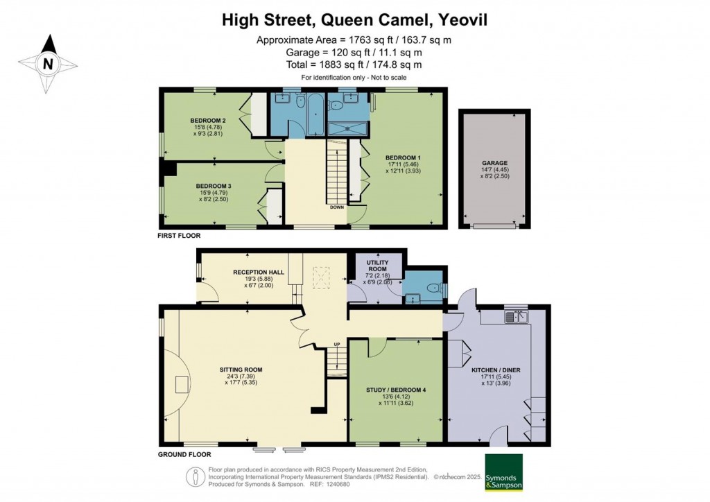 Floorplans For High Street, Queen Camel, Yeovil