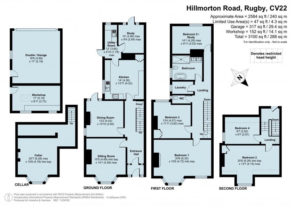 Floorplans For Hillmorton Road, Rugby, CV22