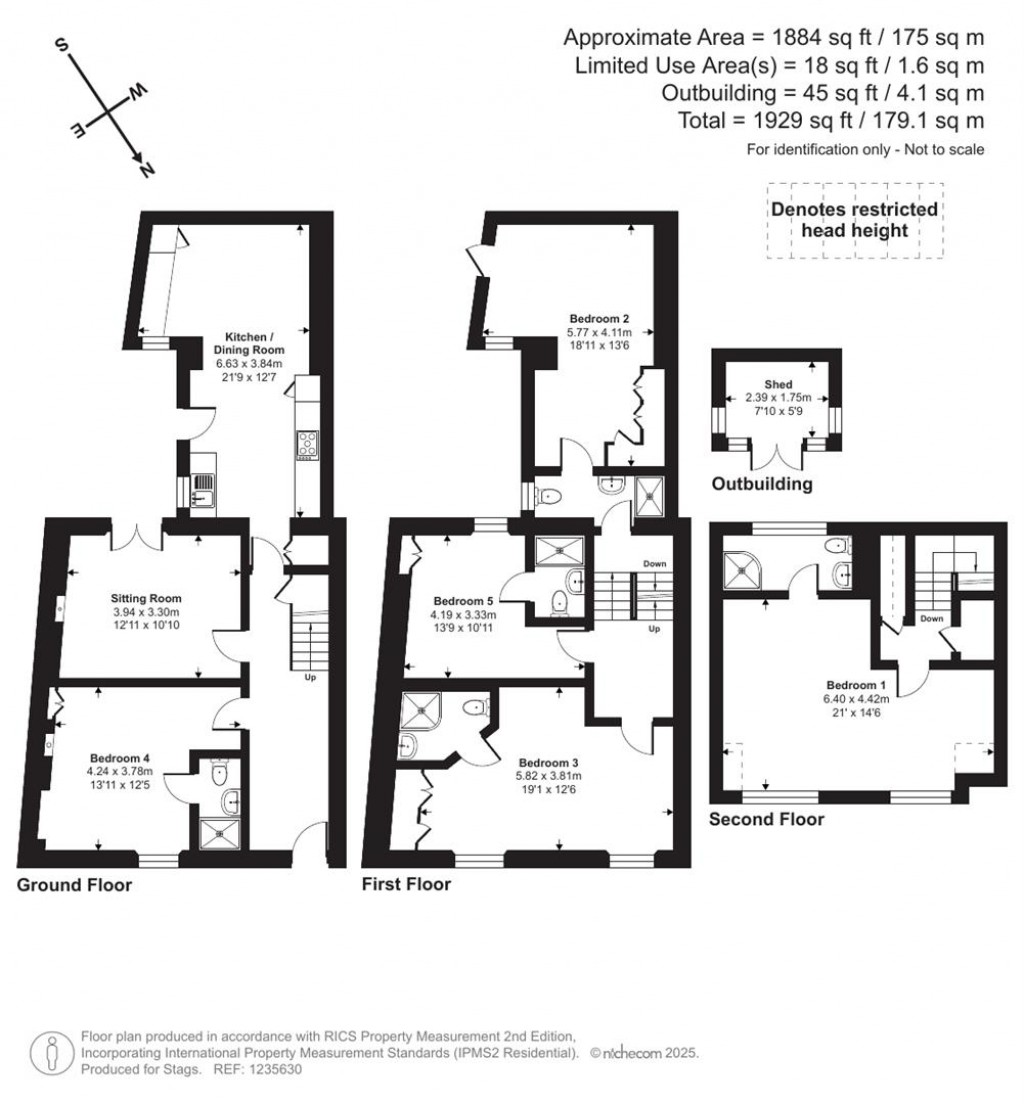 Floorplans For The Terrace, St. Ives