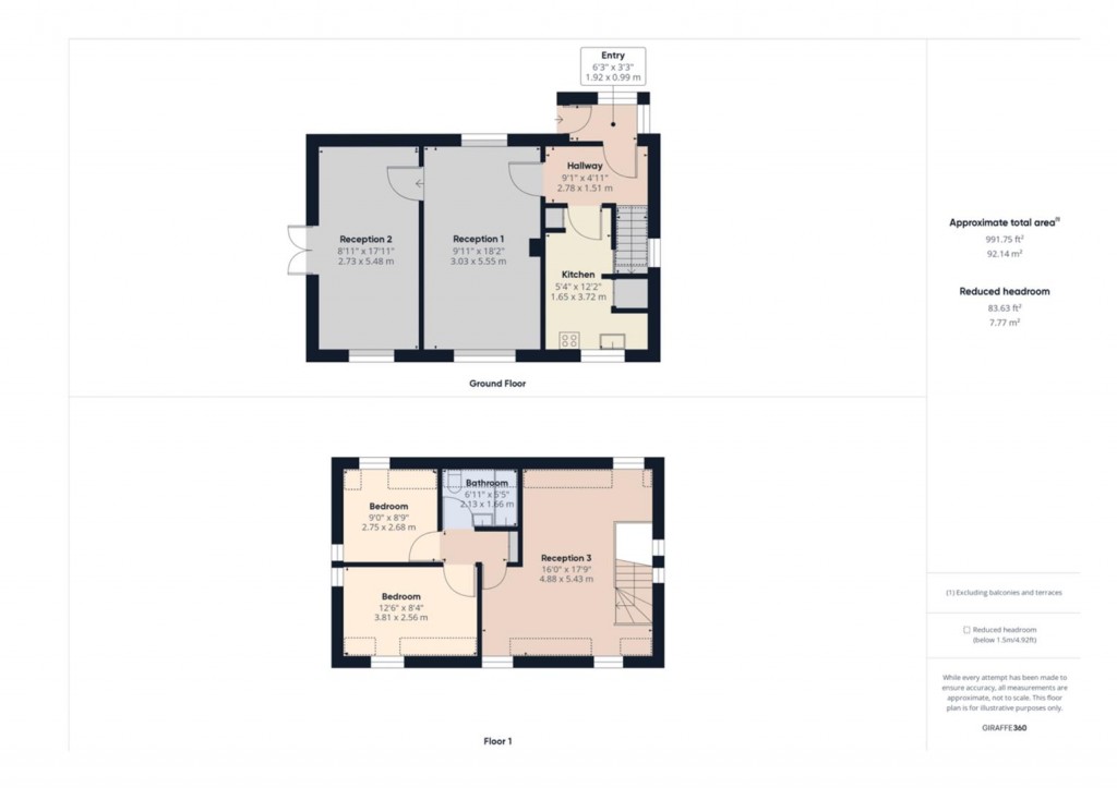 Floorplans For Lower Sea Lane, Charmouth, Bridport