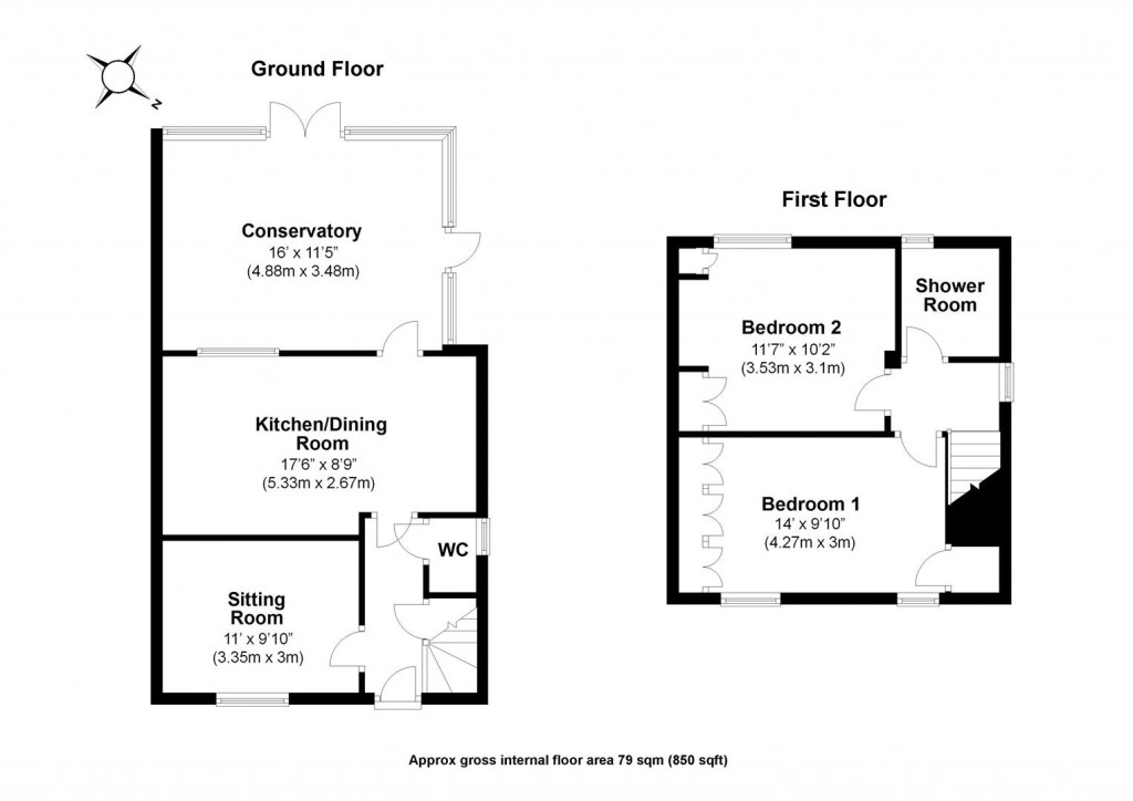 Floorplans For Quicksie Hill, Arkesden, Saffron Walden
