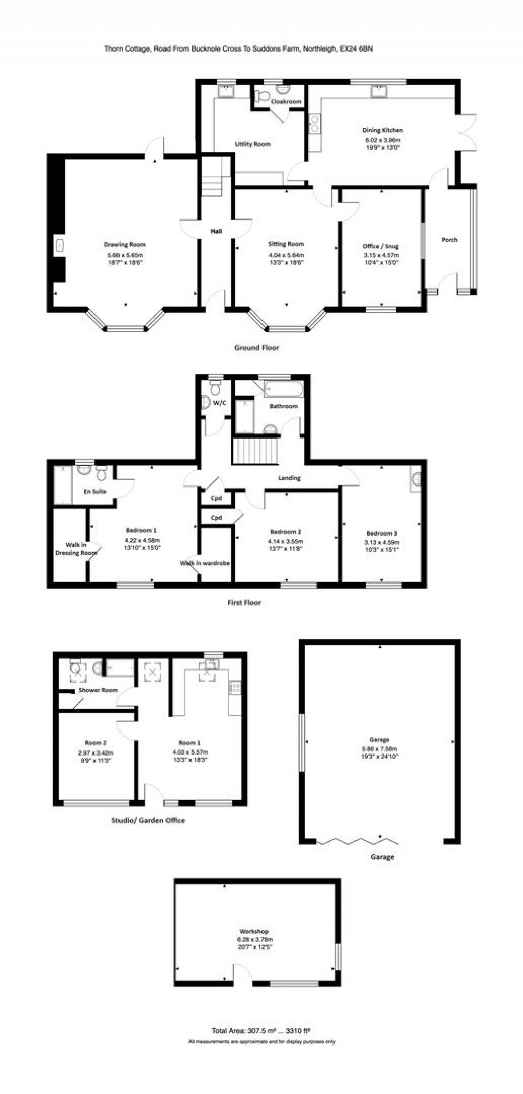 Floorplans For Northleigh, Colyton