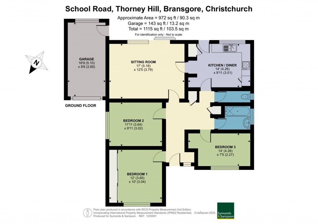 Floorplans For School Road, Thorney Hill, Bransgore