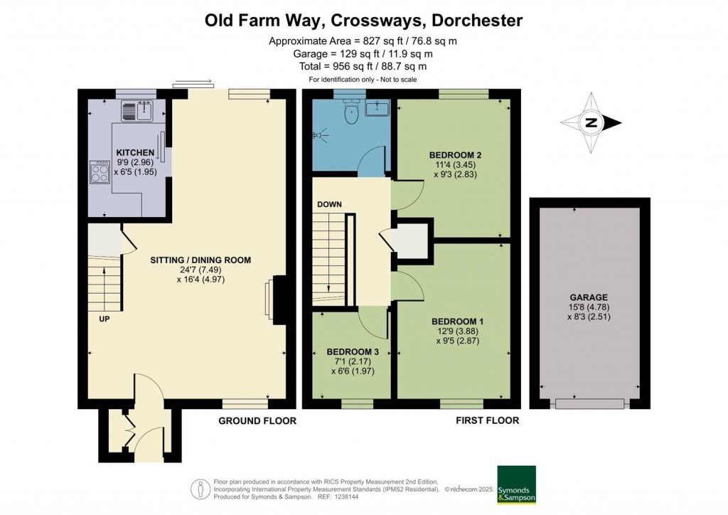 Floorplans For Old Farm Way, Crossways, Dorchester