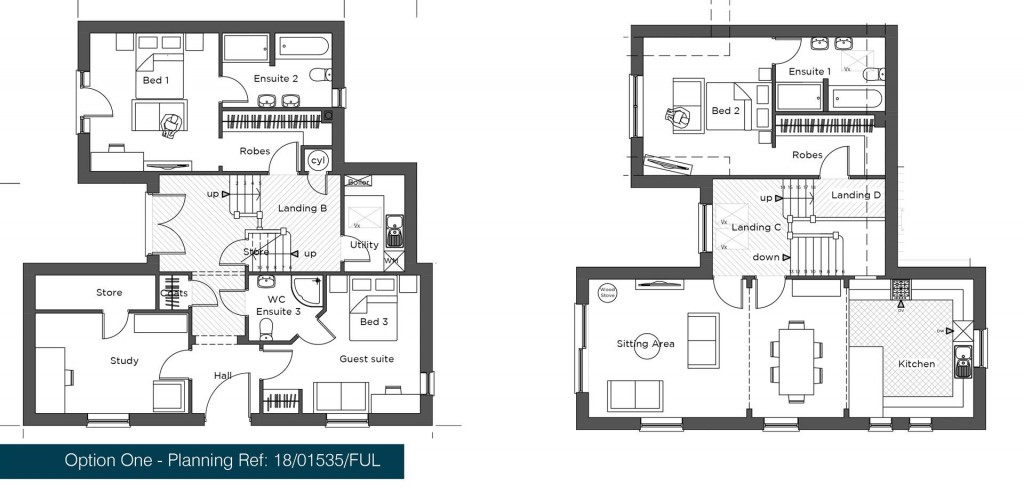 Floorplans For Development Opportunity off Back Lane, Burton Overy, Leicestershire