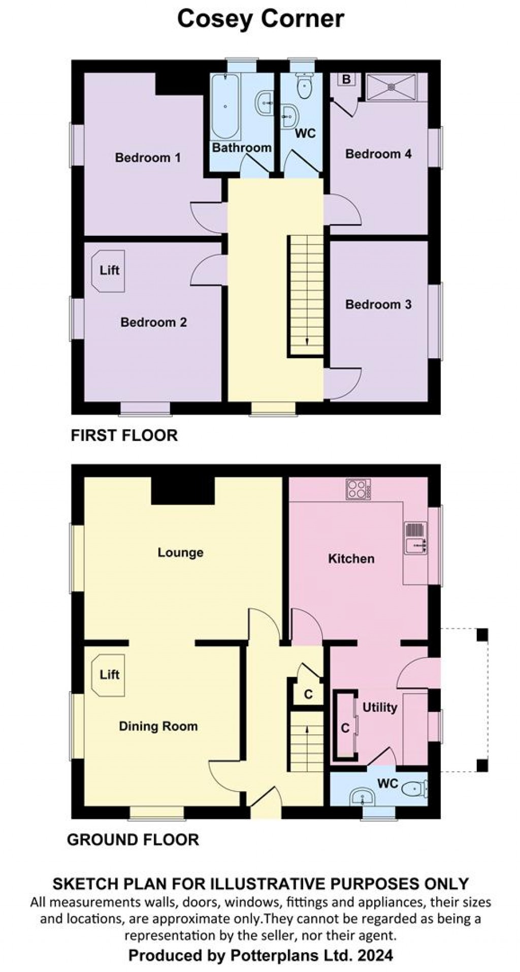 Floorplans For Freshwater, Isle of Wight