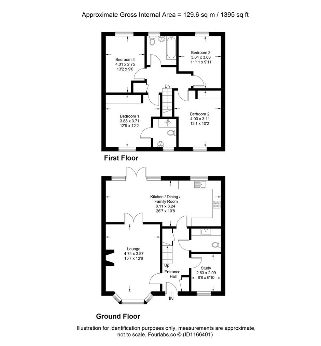 Floorplans For Worcester Road, Rumwell, Taunton