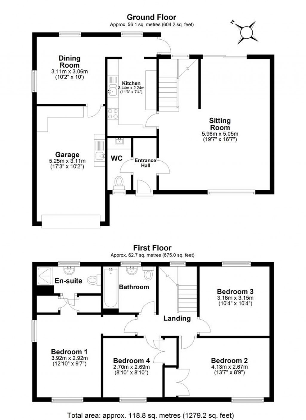 Floorplans For Sherwell Close, Staverton, Totnes