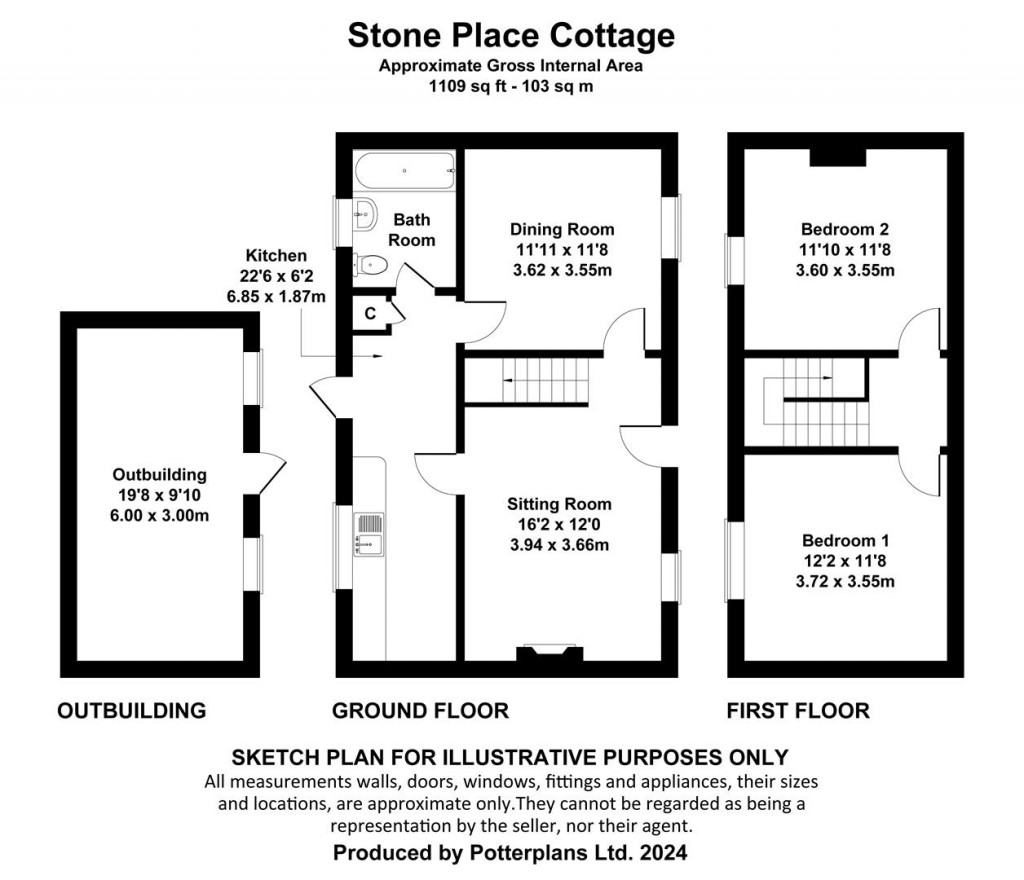 Floorplans For Shorwell, Isle of Wight