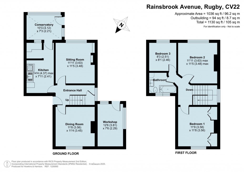 Floorplans For Rainsbrook Avenue, Rugby, CV22