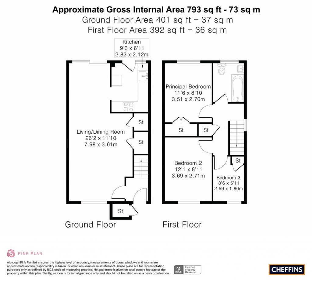 Floorplans For Enniskillen Road, Cambridge