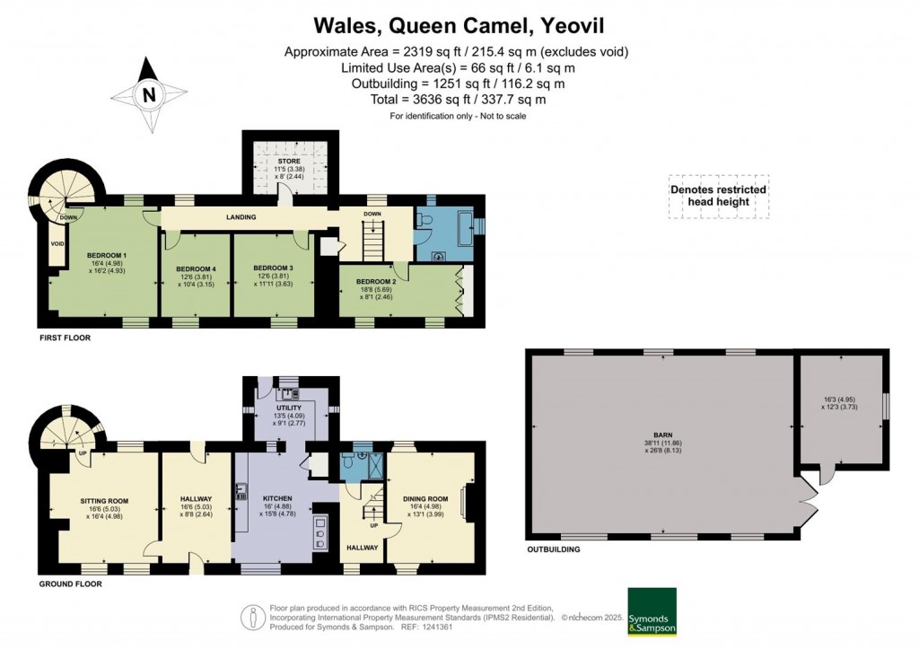 Floorplans For Wales, Queen Camel, Somerset