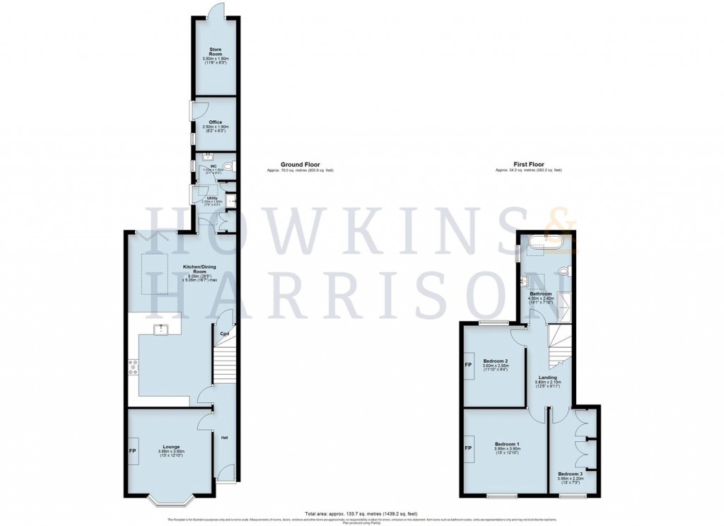 Floorplans For Woodville Road, Overseal, DE12