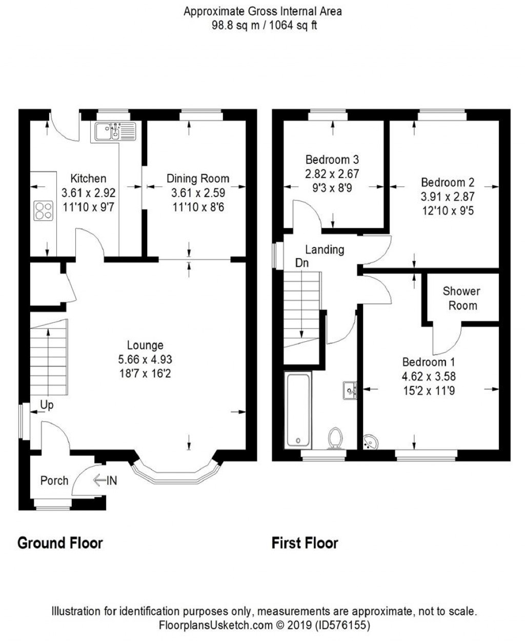 Floorplans For North Morte Road, Mortehoe, Woolacombe