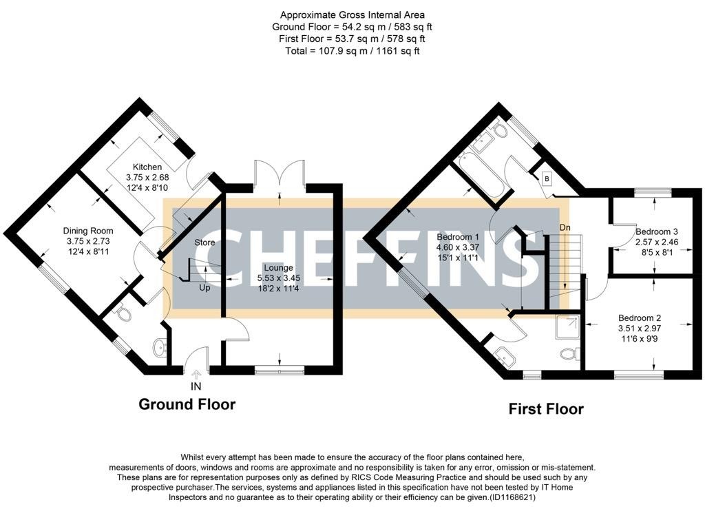 Floorplans For Stirling Way, Sutton, Ely