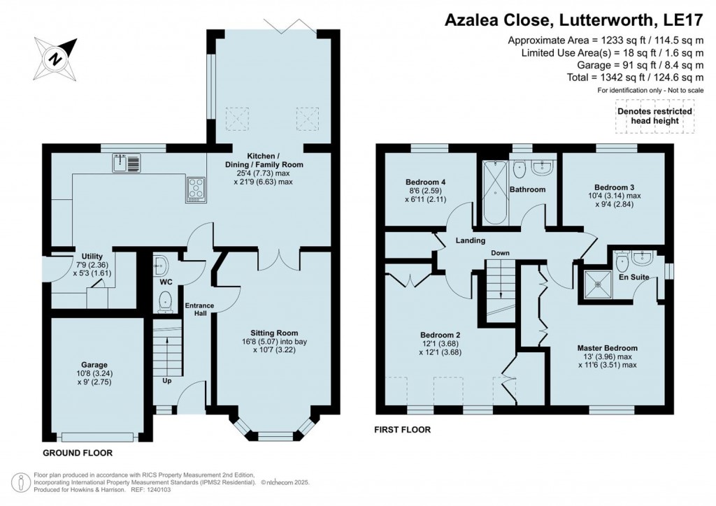 Floorplans For Azalea Close, Lutterworth, LE17