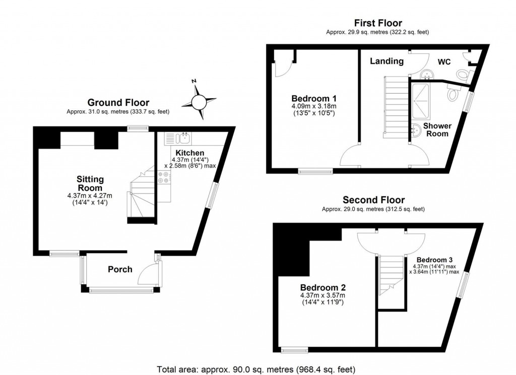 Floorplans For Windsor Road, Kingsbridge