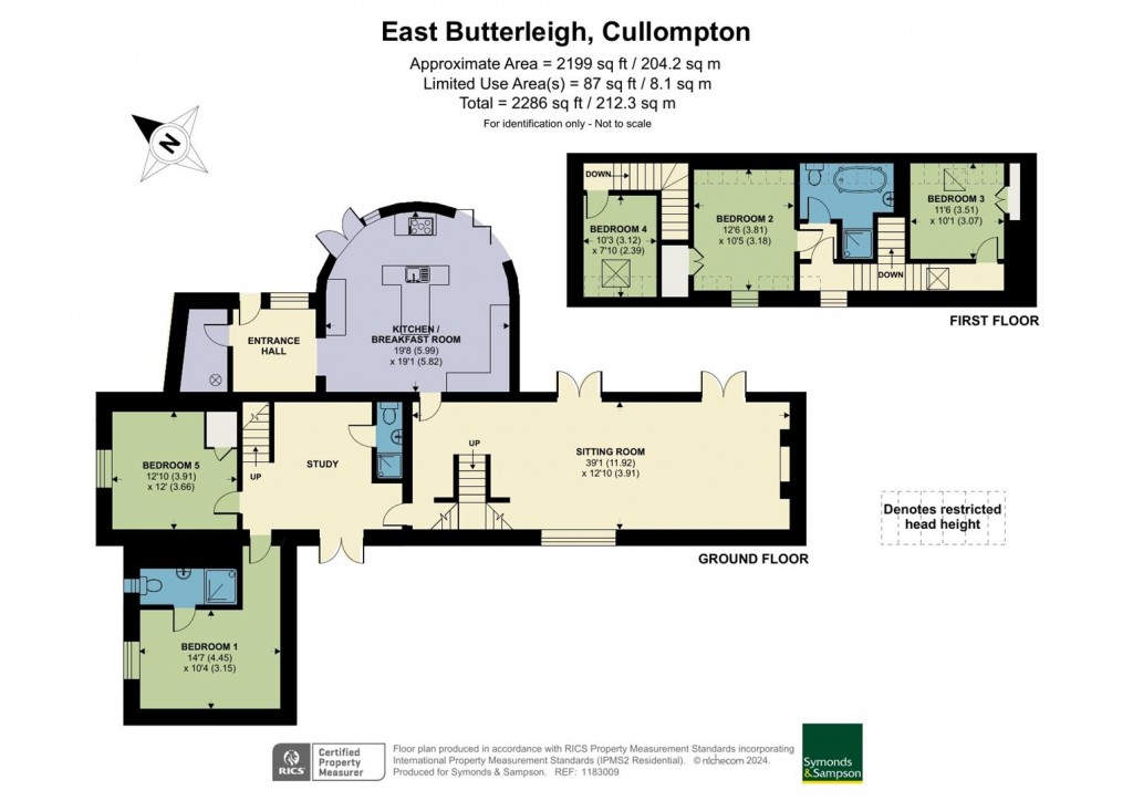 Floorplans For East Butterleigh, Cullompton