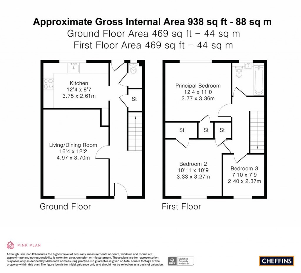 Floorplans For Cambridge Close, Haverhill